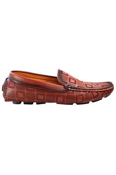 THEICONIC Men's Loafers, Burgundy Red, FreeFresh