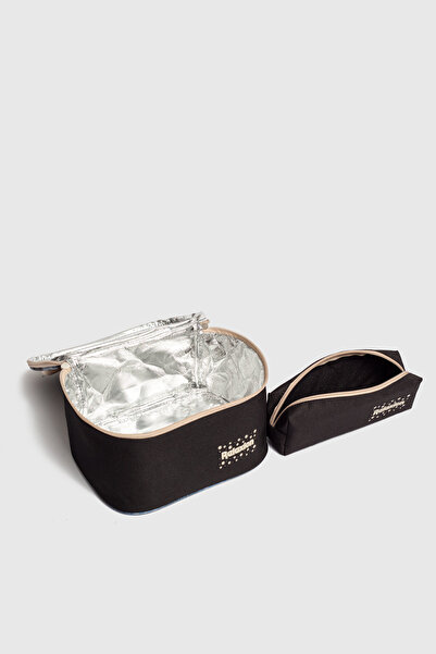 Relaxion Rlx-1396 Set of 3 Children's Primary School Bag Backpack with Pen Holder and Lunch Bag Black