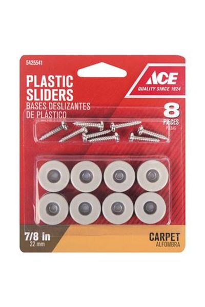 ACE Plastic Slide Glide (2.2 cm, 8 Pc.)