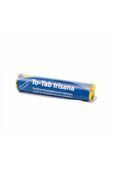 Irisana Compressed organic wet wipes, made from bamboo pulp, biodegradable, 10 tablets