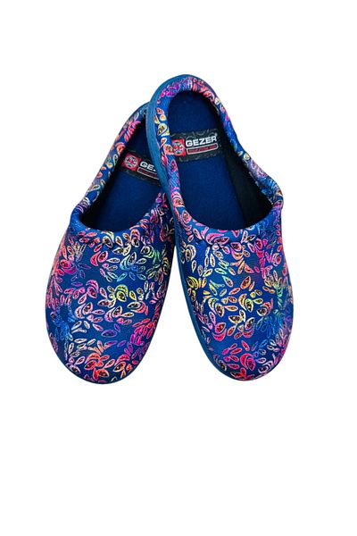 GEZER Women's Slippers, Multicolor Floral, Size 41, 25.5 Centimeters, Comfortable and Warm