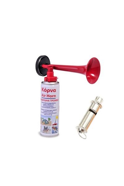 OEM Set Vuvuzela Spray 295 ml and Metallic Scout Whistle