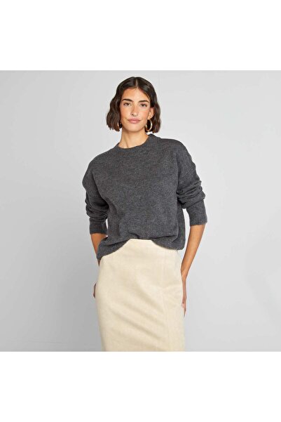 KIABI Plain warm sweater GREY