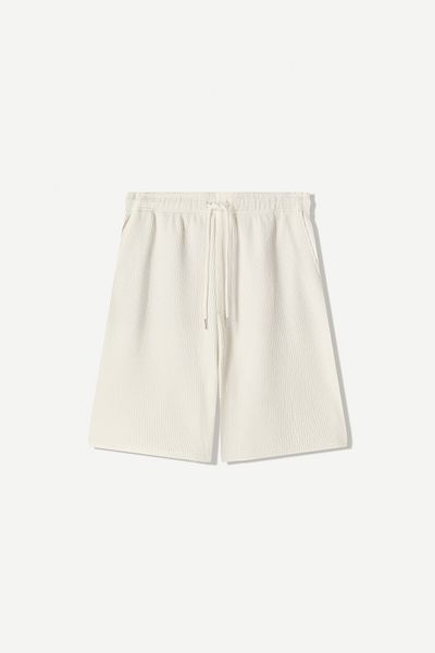 Bershka Textured Bermuda shorts