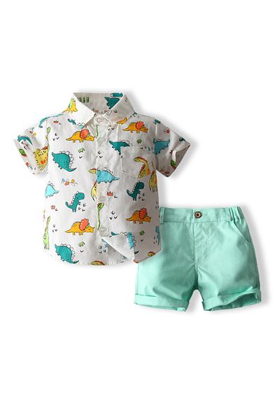 Kidohug Stylish summer costume, Kidohug Dino Breeze, Short sleeve shirt, Shorts