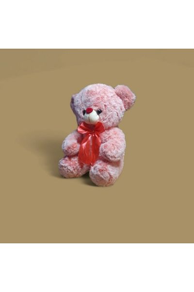 ABYZ Fluffy teddy bear, pink, 30cm