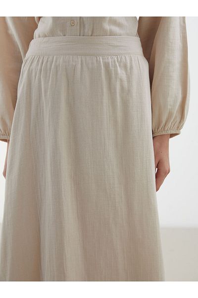 LC Waikiki New Season Elastic Waist Muslin Close Skirt - S5Mo67Z8