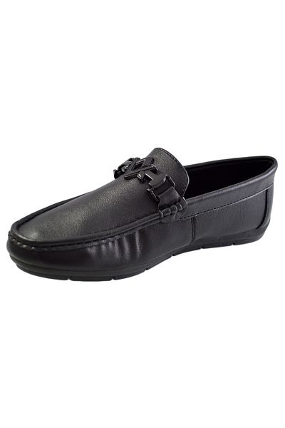 THEICONIC Men's loafers, Black, with AV buckle
