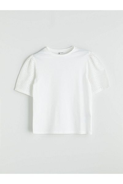 LC Waikiki New Season Crew Neck Girls' T-Shirt - S5Ma74Z4