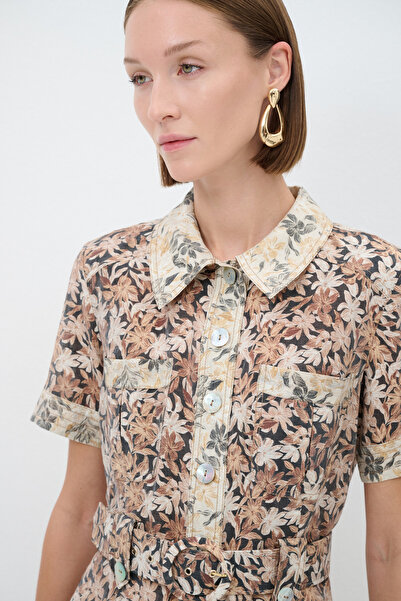 adL Kısa Kollu Mini Elbise