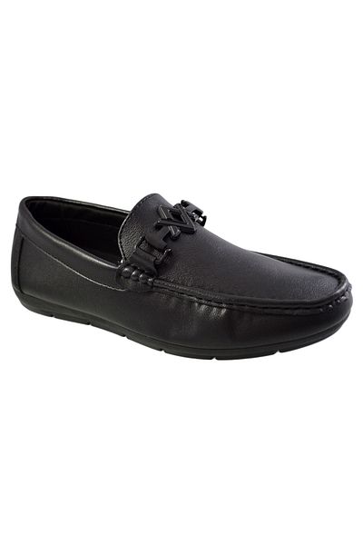 THEICONIC Men's loafers, Black, with AV buckle