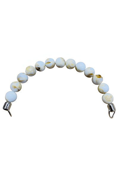 EleganTShoP Λαβή τσάντας με ακρυλικές χάντρες 20 εκ. FR7