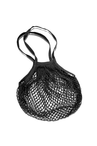 Punta shopping bag, F10396, 38 x 32 cm, mesh type, Black