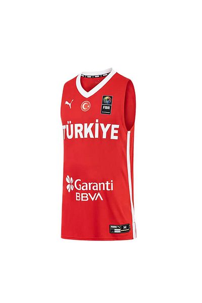 Puma 606606-02 Turkey V-Neck Game Jersey Men's Jersey Red