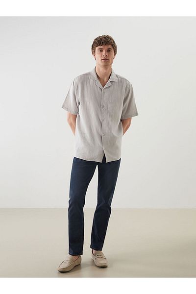 LC Waikiki New Season Standard Fit Short Sleeve Men's Shirt - S5Fb74Z8