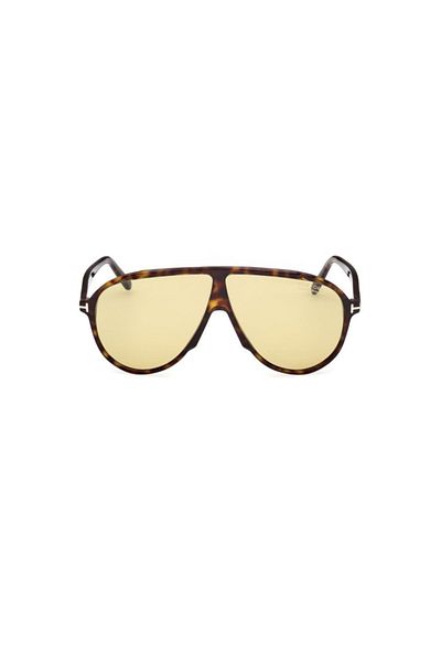 Tom Ford Tf 1211 52E 65 Unisex Pilot Crushed Brown Bone Sunglasses