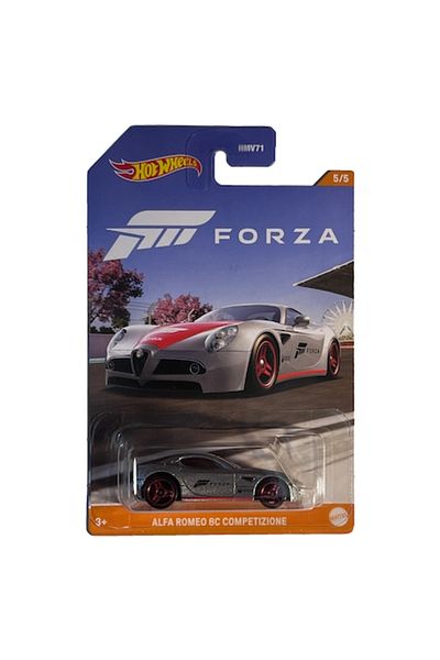HOT WHEELS Hot Wheels Die-Cast Model, Alfa Romeo 8C Competizione Forza, Silver, 1:64 Scale