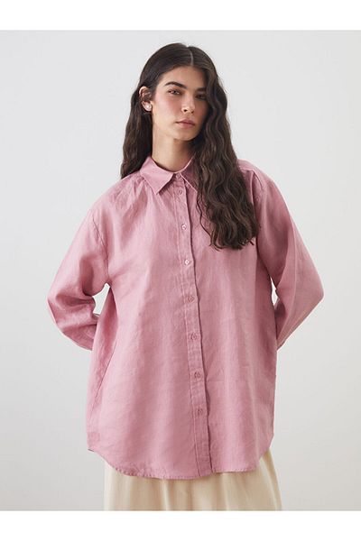 LC Waikiki New Season Linen Women's Shirt Tunic - S5Kb84Z8