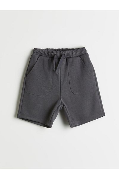 LC Waikiki Anthracite Elastic Waist Boys Shorts