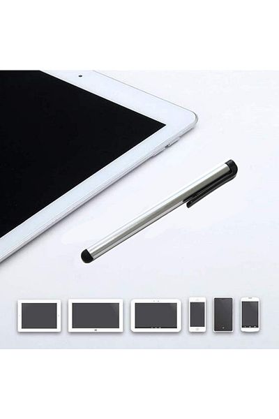 Leexo Creion Stylus pentru tablete si telefoane cu ecrane capacitive, argintiu
