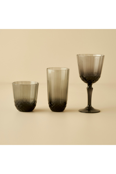 Bella Maison Colore Kesme Meşrubat Bardağı 2'li Antrasit (345 cc)