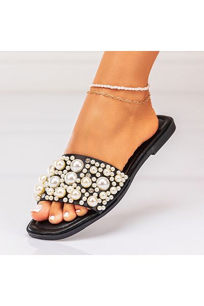 Lush Fashion Papuci Dama din Piele Ecologica