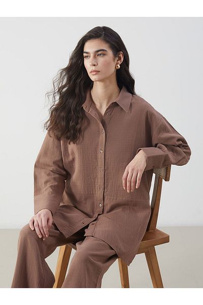 LC Waikiki Oversize Muslin Women's Shirt Tunic