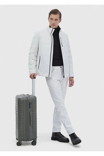 Ramsey White Woven Coat