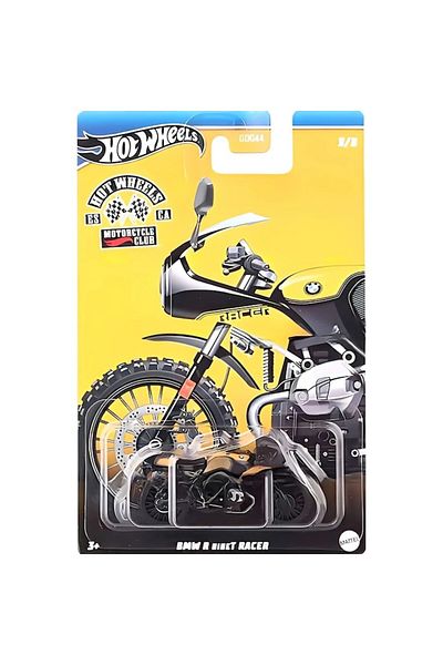 HOT WHEELS Metal Motorcycle Hot Wheels, Motorcycle Club, BMW R Ninet Racer, 1:64, Yellow