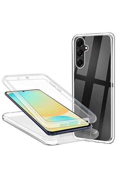 Gpack Samsung Galaxy S23 FE uyumlu Kılıf Ön Arka Şeffaf Silikon Koruma Şeffaf