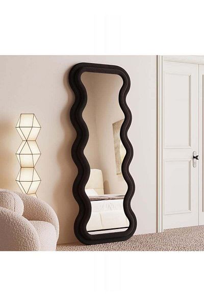 Taimi Extra Large Mirror With Elegant Design Full Length Mirror 170x70cm With Black Velvet Frame