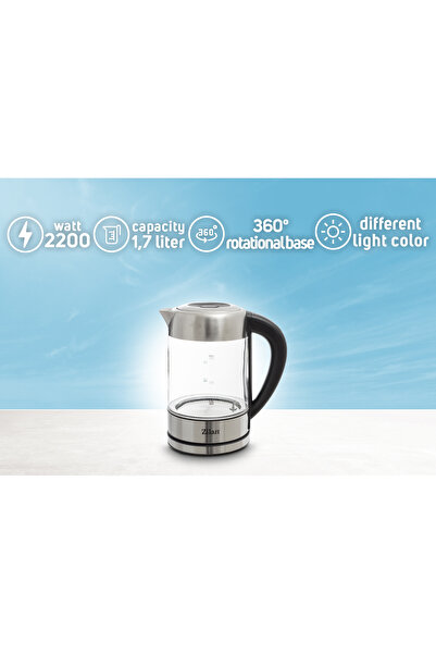 Zilan Ψηφιακός γυάλινος θερμοσίφωνας Zln3949 | 1.7L. Ρυθμιζόμενος φωτισμός LED | Σχεδιασμός διπλού τοιχώματος | 2200 ΒΙΟΛΗΓΗΣΤΕΣ ΤΕΧΝΗΣΤΕΣ ΕΠΙΤΑΞΙΑΣ ΤΗΣ ΕΠΙΚΟΙΝΩΝΙΑΣ ΕΝΑΝΤΙΑ ΑΠΟ ΤΗΝ ΕΝΗΛΙΚΗ ΕΝΗΛΙΚΗ ΕΝΗΛΙΚΗ