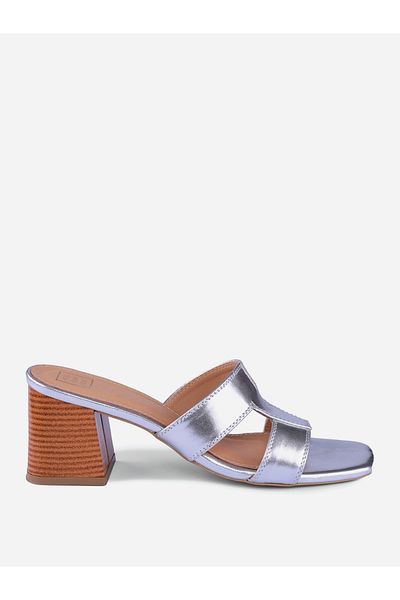 Heel Your Sole By Styli Women Plain Leather Block Heel Sandals