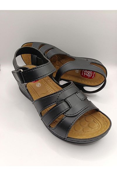 Bukond Daily Women's Velcro Strap Sandals Soft Comfortable Orthopedic