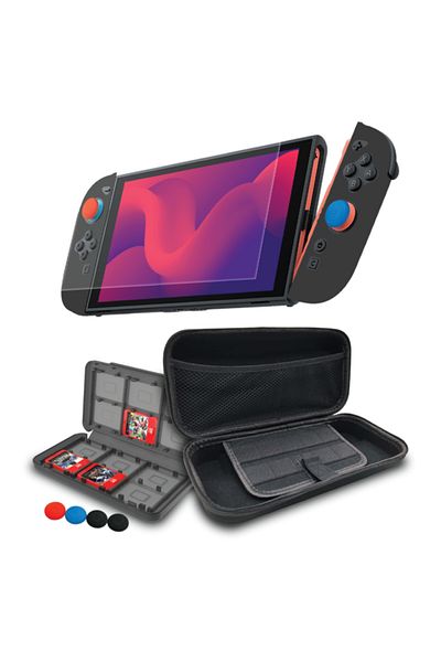 Gamertek مجموعة أدوات البدء من GamerTek لجهاز Nintendo Switch 2 - 9 في 1