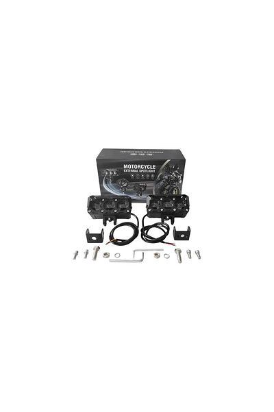 AUTOREY Set de 2 proiectoare LED cu lupe bifuncționale pentru motociclete sau ATV-uri