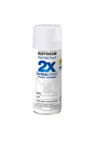 Rustoleum Painter's Touch 2X Ultra Cover Flat Spray Paint and Primer 12 oz