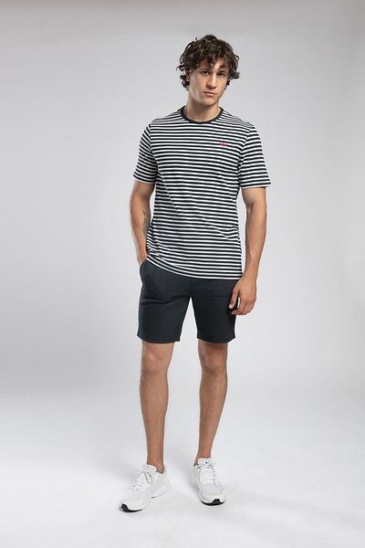 Lee Cooper Мъжка тениска Skyler с О-образно деколте, тъмносиня, 100% памучна