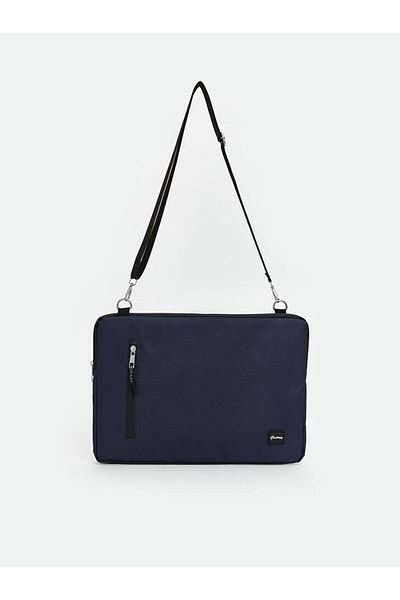 LC Waikiki Women's Laptop Bag with Navy Blue Shoulder Strap