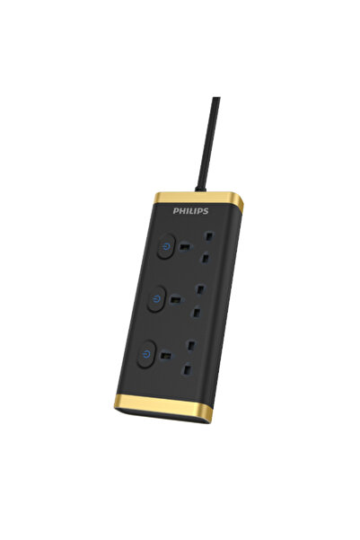 Philips 13A BS Plug 3-Outlet Extension Cord 2 m