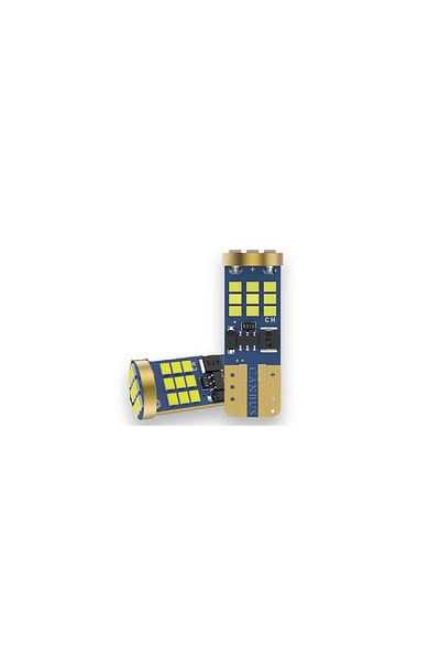 AUTOREY Super Canbus T10 W5W LED Bulbs Set for Position Interior Number Plate Lamps LED White Color 6000k
