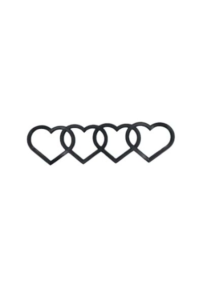 OEM Audi Trunk Emblem, Hearts Model, Black