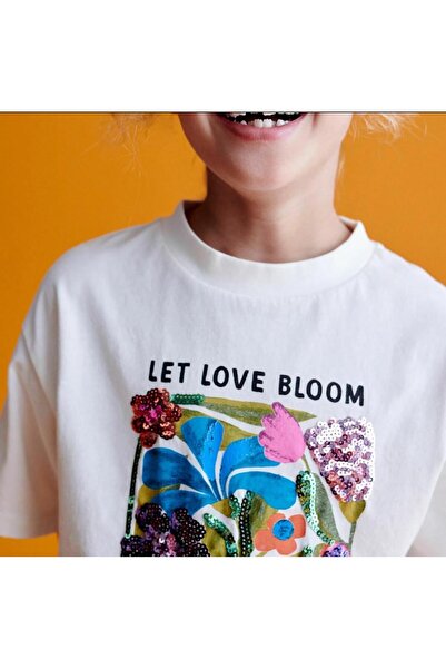 2kids2mom Μπλουζάκι με κέντημα με παγιέτες