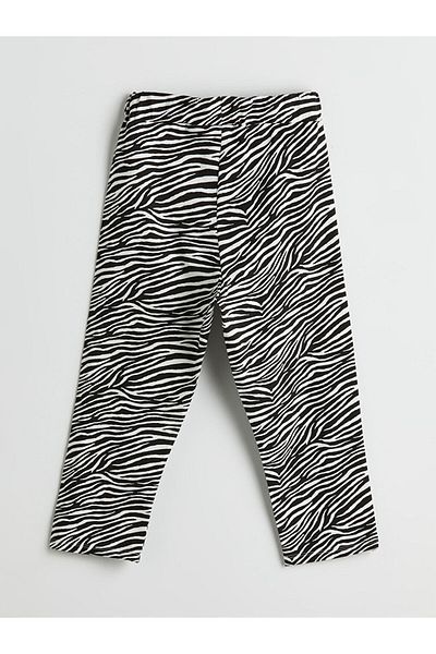 LC Waikiki White Elastic Waist 3/4 Length Girls' Leggings