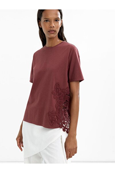 PARFOIS %100 Pamuk Nakışlı Tişört