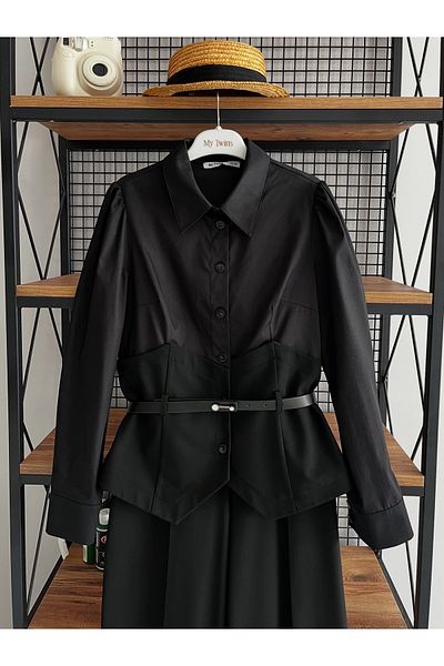 My twins Ewas Design Trouser Corset Shirt Women's Double Suit