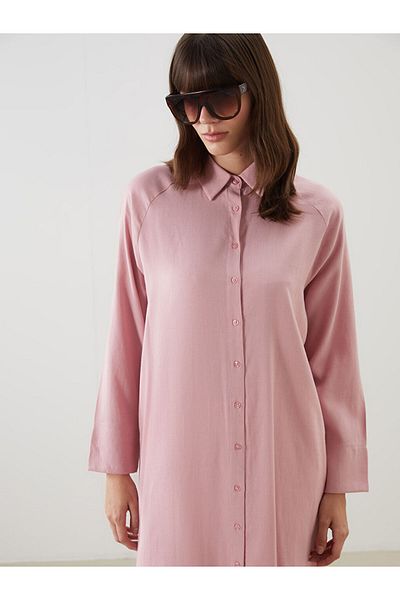 LC Waikiki New Season Linen Blend Women's Shirt Tunic - S5Ll44Z8