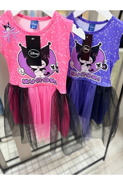 MİNİ İNOWESTA KİDS Kuromi Girl's Party Birthday Special Occasion Dress (Purple Color Can Be One Size Bigger)