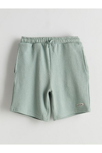 LC Waikiki Green Elastic Waist Boy's Shorts