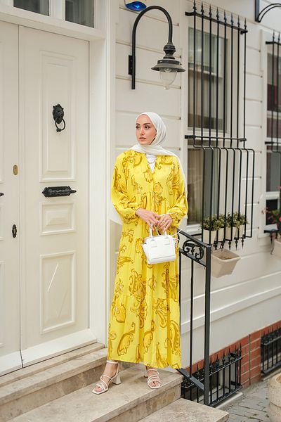 LOCCO Women's Katleya Model Dress Yellow